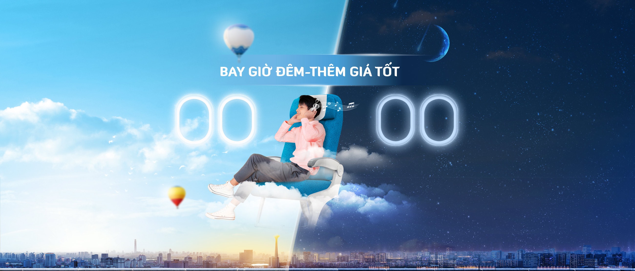 Vietnam Airlines tiết kiệm hơn khi bay chuyến sáng sớm/tối muộn